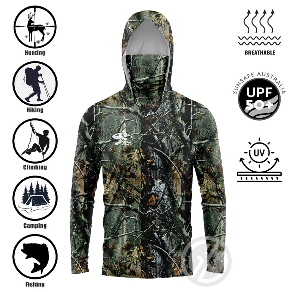 UPF50+ Hooded Fishing Shirt Bu - Fishing Shirt Uv Protection recension och pris