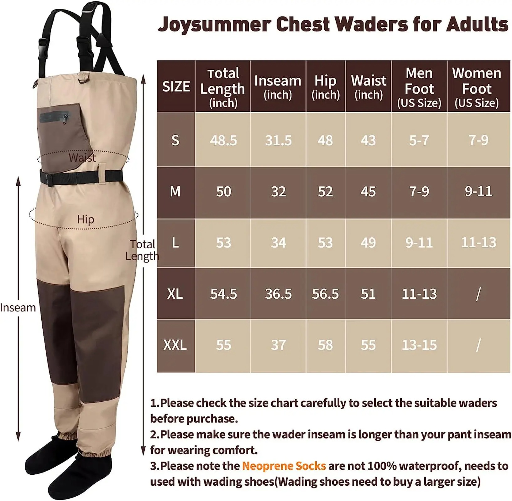 Goture Men Women Breathable Ch - Fishing Waders recension och pris
