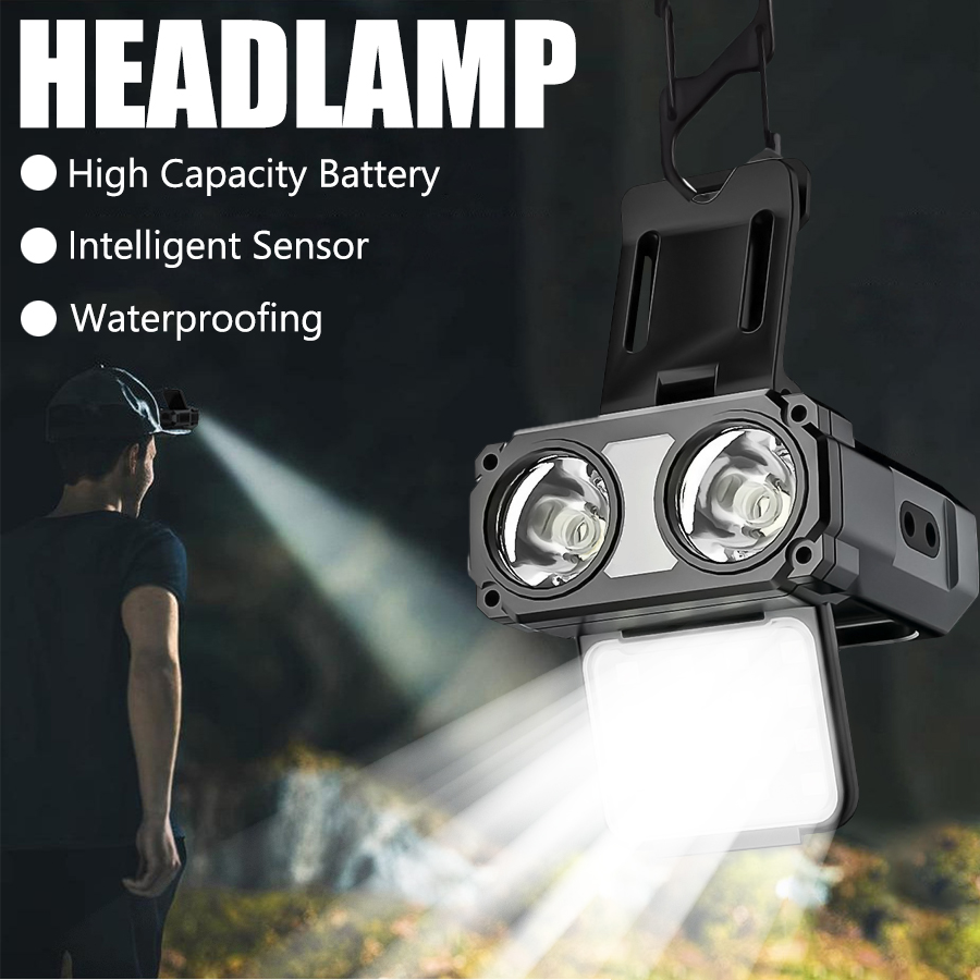 Sensor COB LED Headlamp Cap Cl - Fishing Hat recension och pris