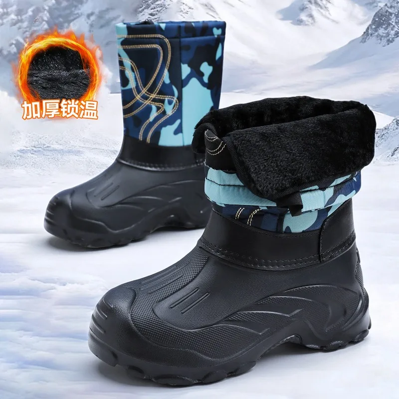 Men Camo High‑Top Winter Snow  - Fishing Boots recension och pris